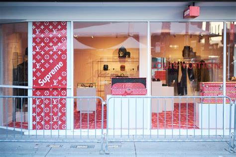 supreme louis vuitton pop up shop|louis vuitton soho pop up.